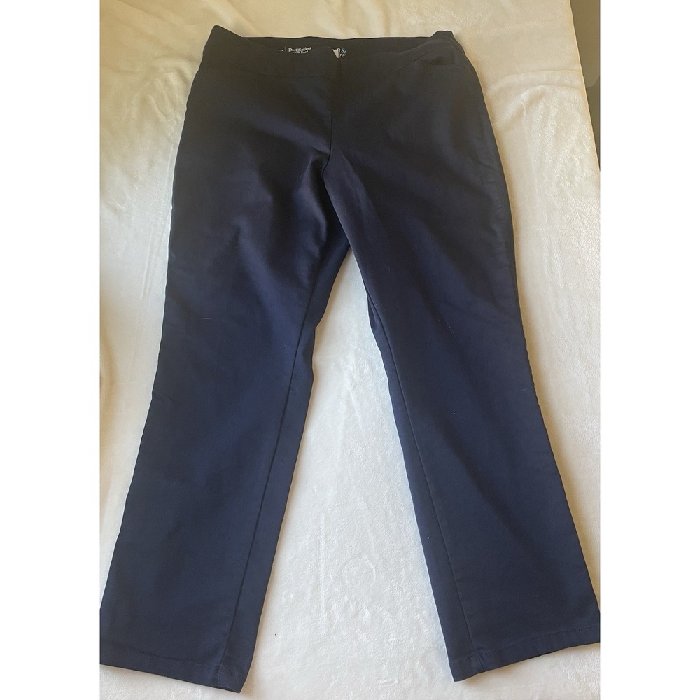 Croft & Barrow The Effortless Look 16 Stretch Navy Blue Women's Pants - Picture 3 of 11